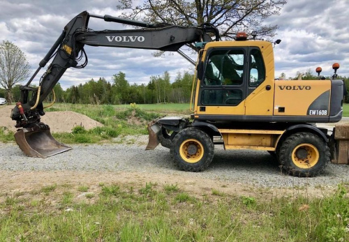 Аренда колесного экскаватора Volvo EW160B